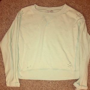 Distressed sweatshirt